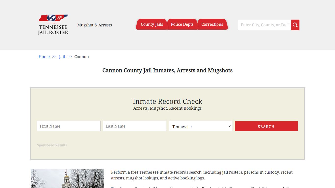 Cannon County Jail Inmates, Arrests and Mugshots - Jail Roster Search